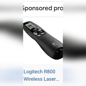 Logitech  Laser Pointer See Pics For All Detail.  Like New Works Great Has A  Zs